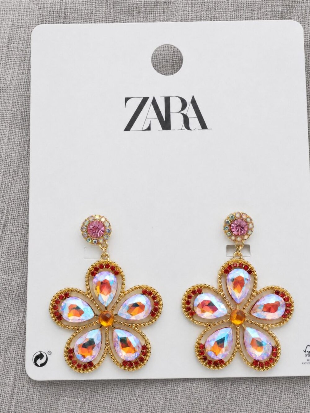 Zara Flower Dorp Earrings